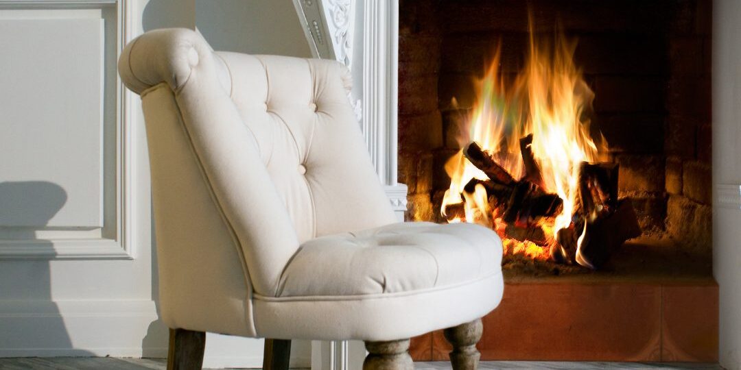 ALP fireplace and chair
